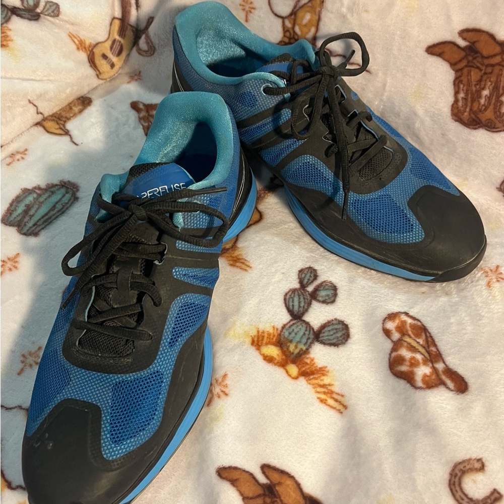 Nike Blue and Black Men's Athletic Shoes